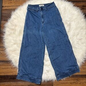 Madewell Wide Leg Cropped Jeans size 24